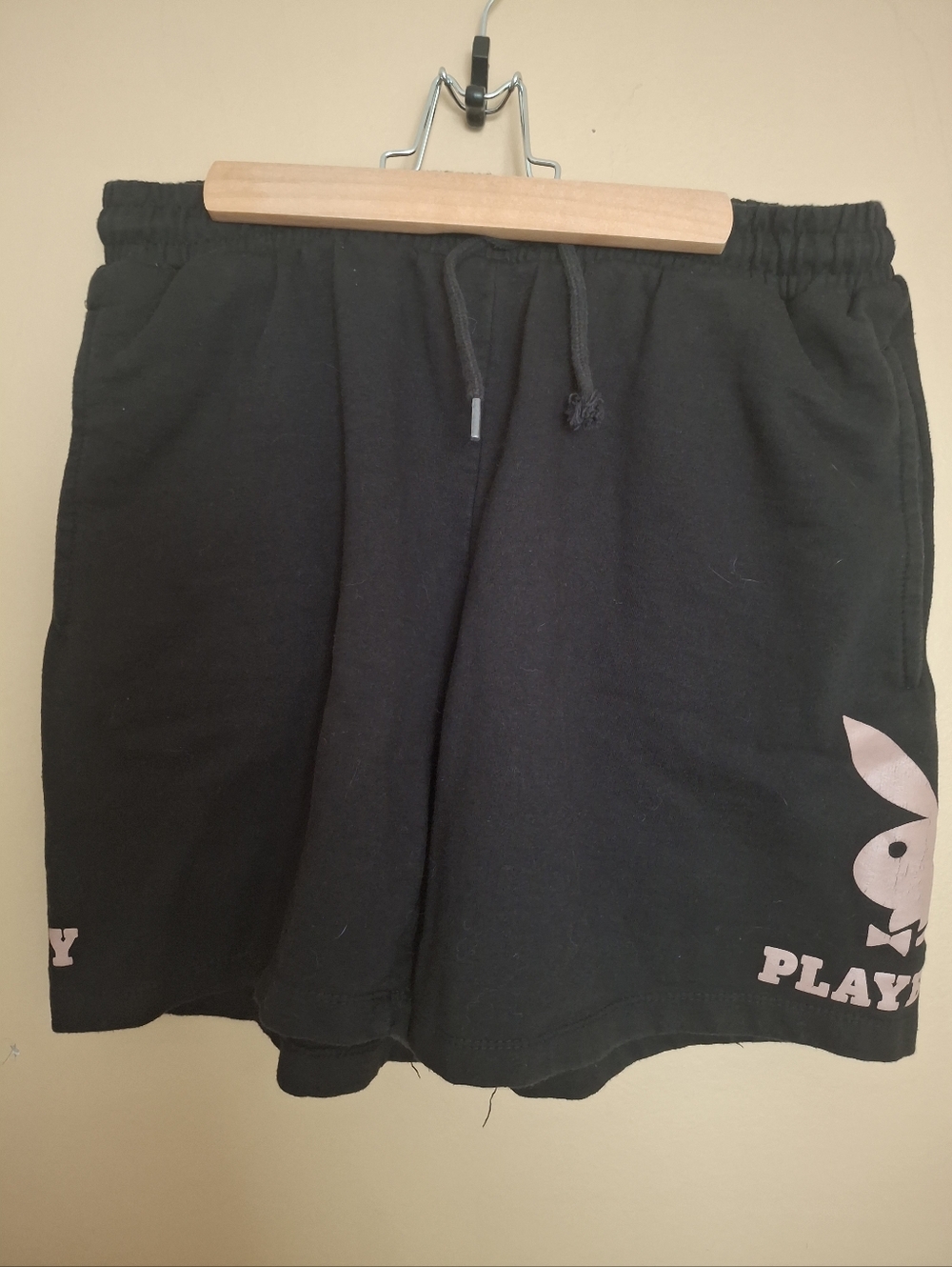 Playboy Black Logo Lounge Shorts
